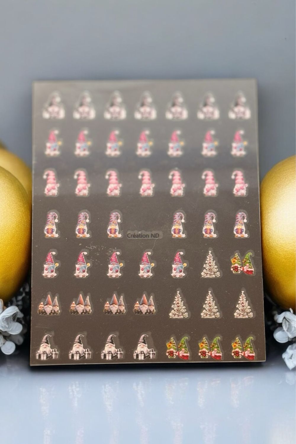 Sticker Noël rose (Gnome)