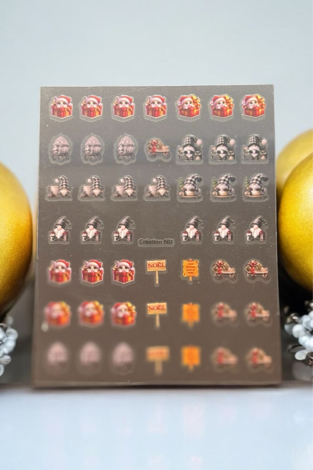 Sticker Noël rose ( petit chats )