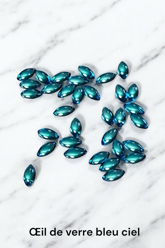 Œil de verre bleu ciel