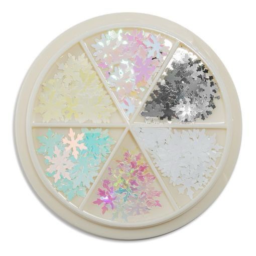 Flocon de neiges blanc/holographique