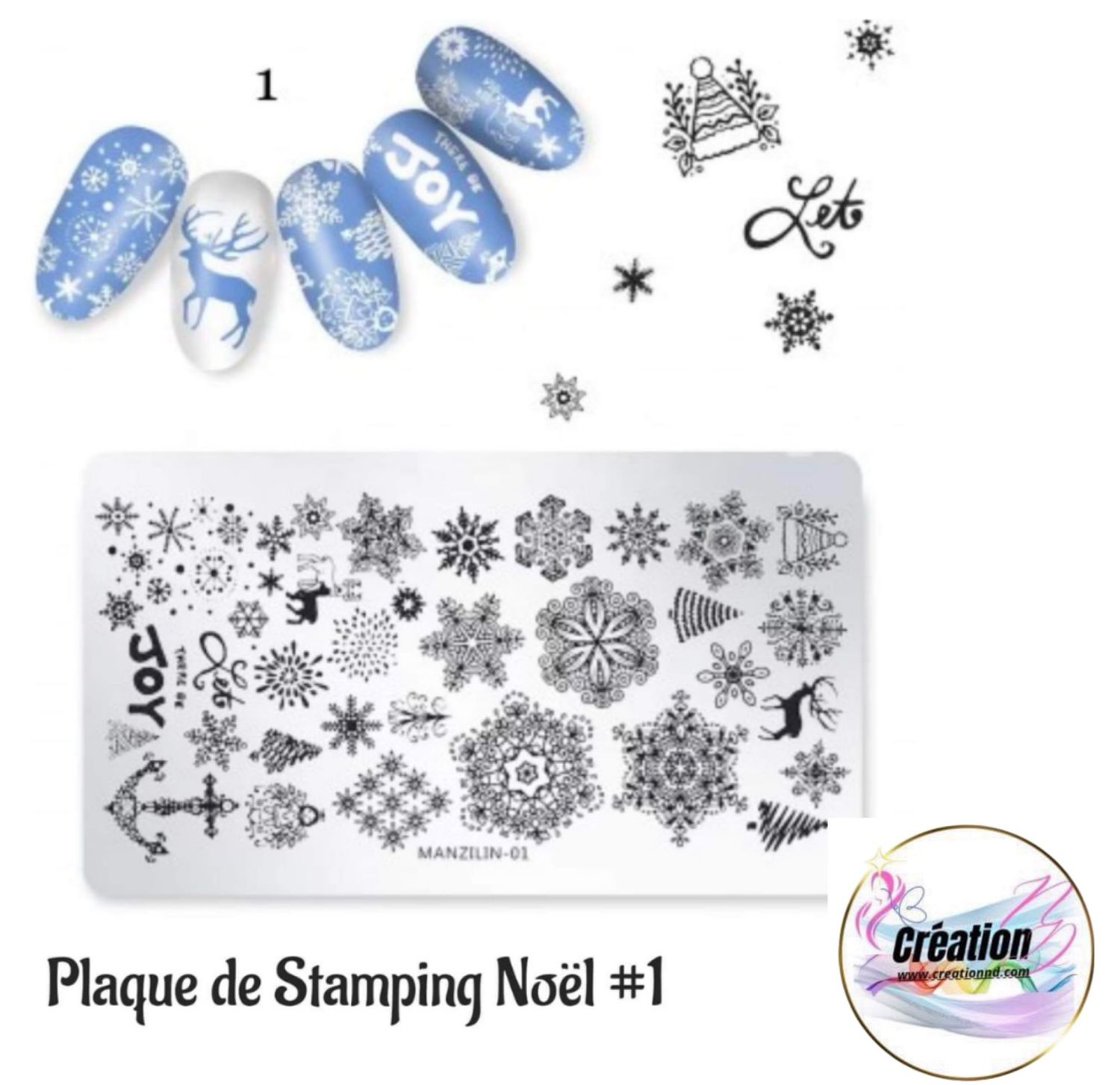 Plaquettes de stamping Noël no 1