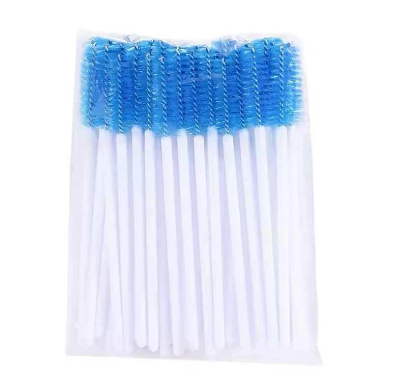 Brosse à cils blanc/bleu