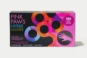 Gants de nitrile médium rose, Framar