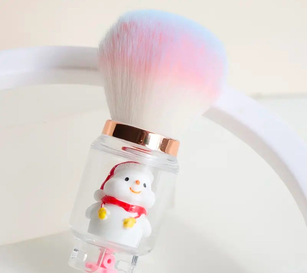 Pinceau époussette , petit bonhomme de Noël