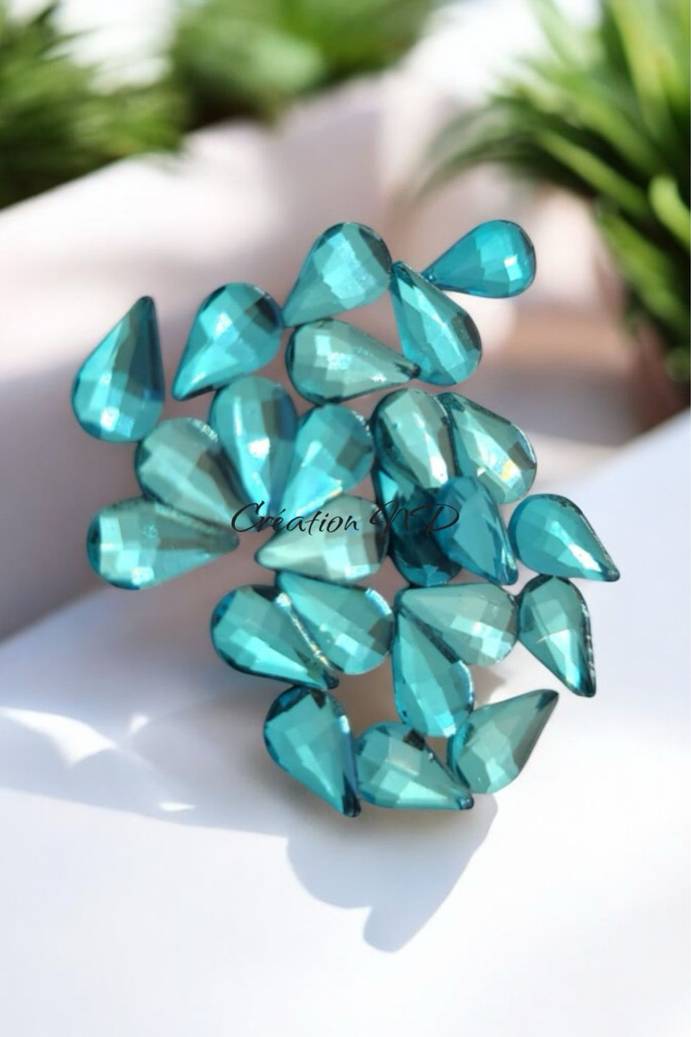 Collection Turquesa gouttes 4x8 mm
