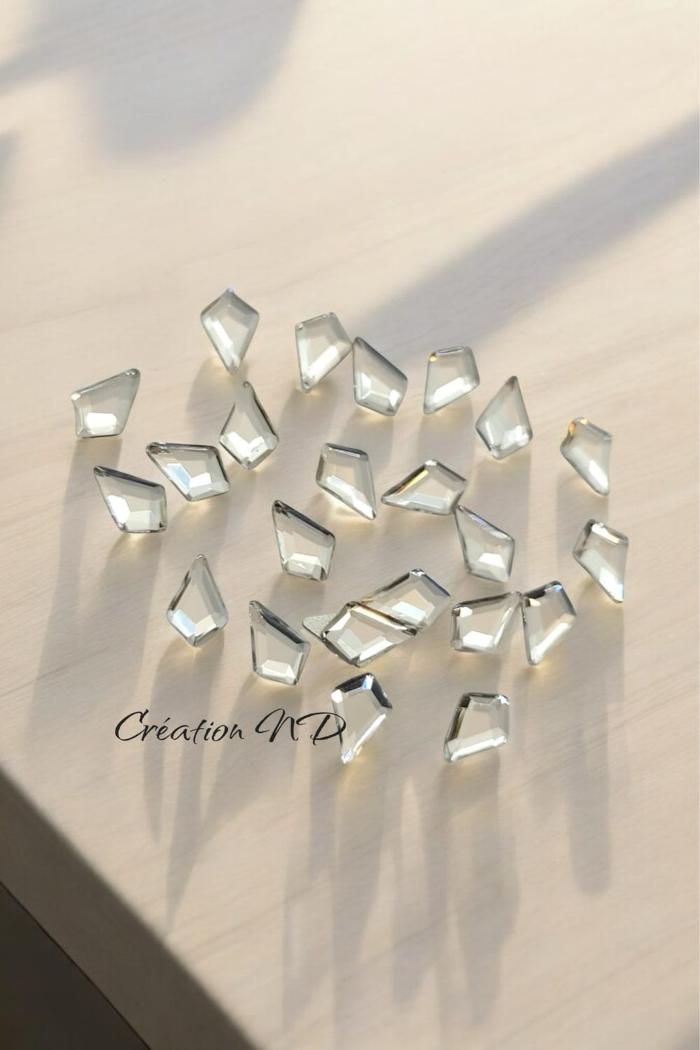 Collection Silver cristal , cerf-volant 4x6 mm