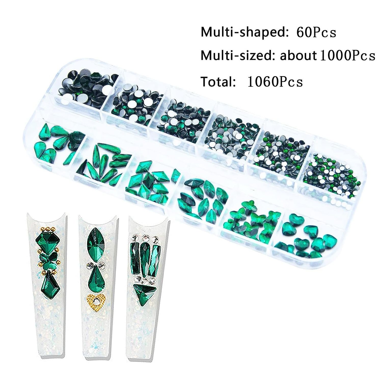Strass verre émeraudes 006