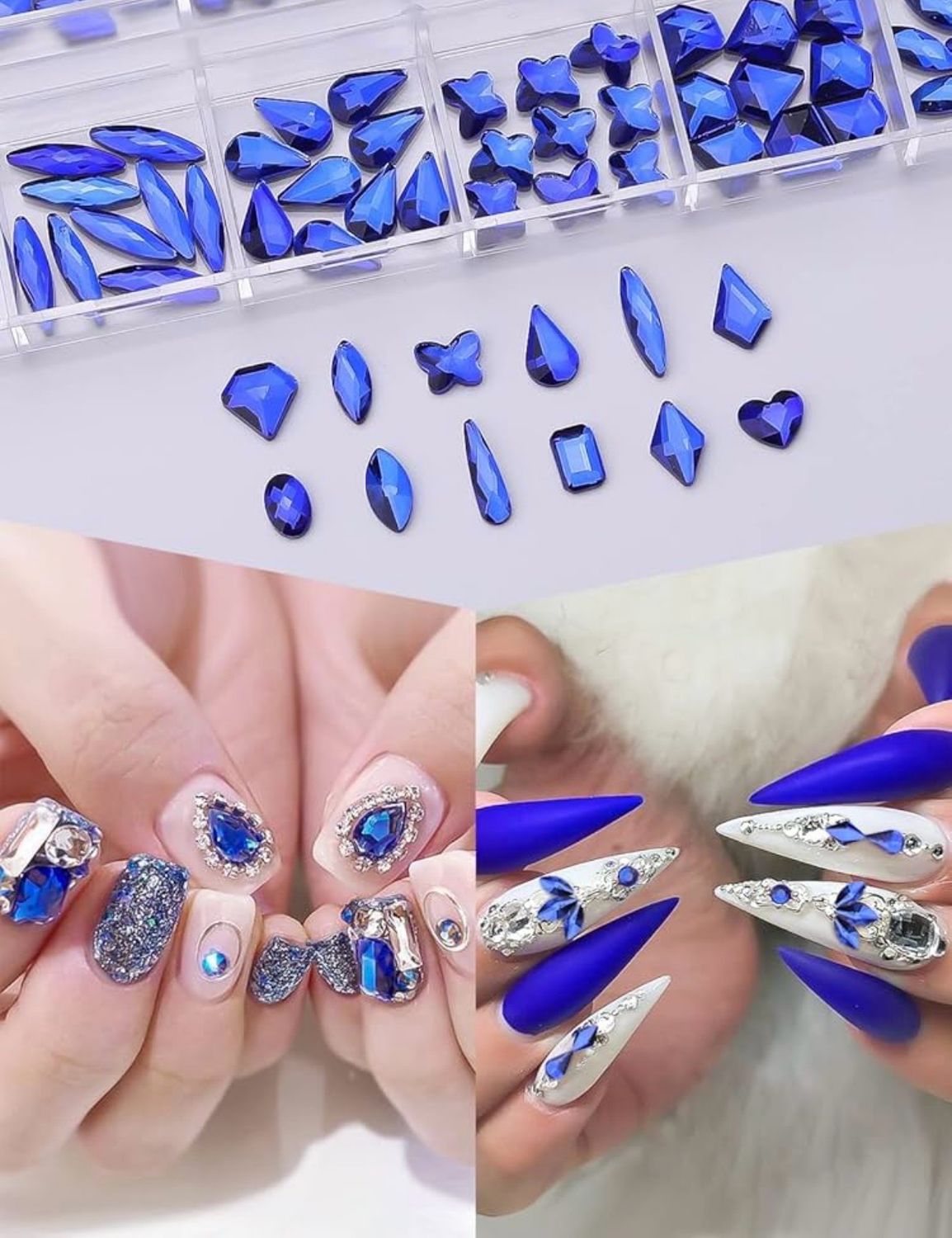 Strass bleu 003