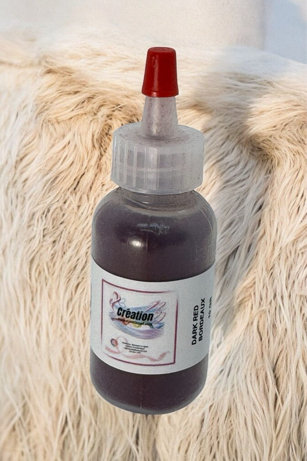 Fluffy Dark Red Bordeaux