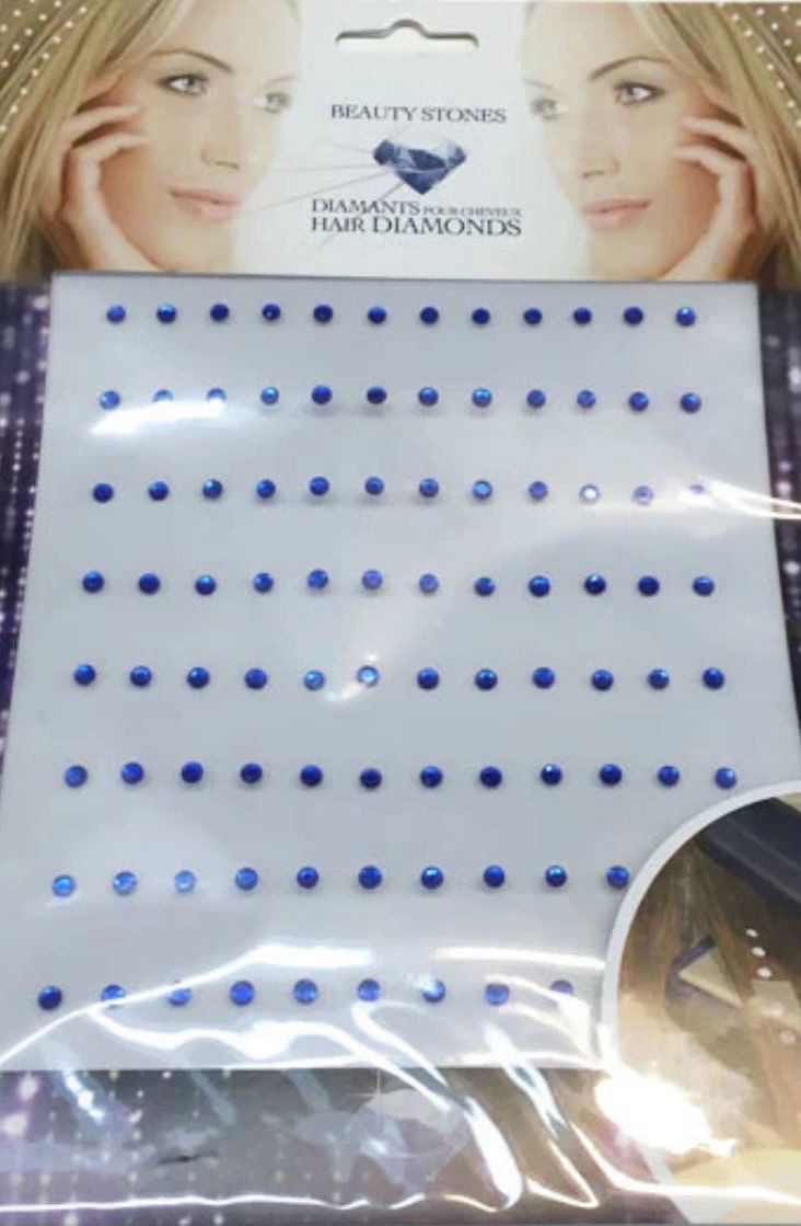 Diamant bleu pour cheveux