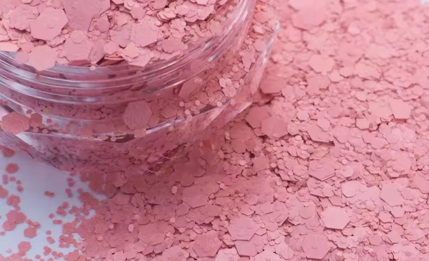 Paillettes MATTES Rose Candy No 2