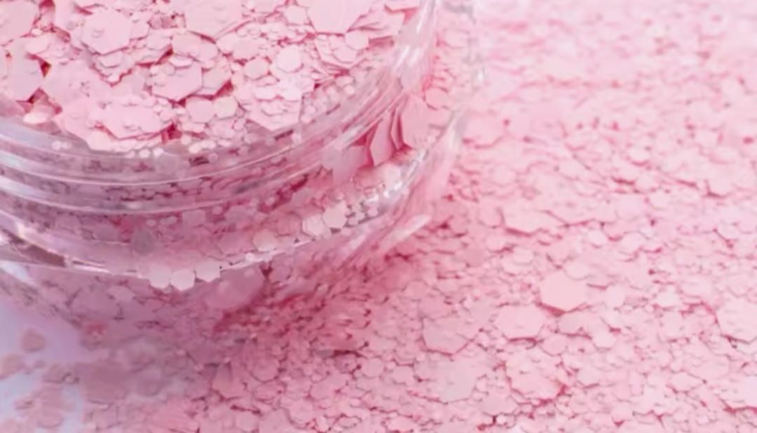 Paillettes MATTES Rose Bébé No 9