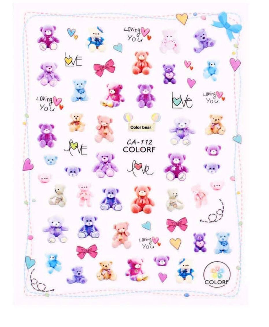 Ourson coloré