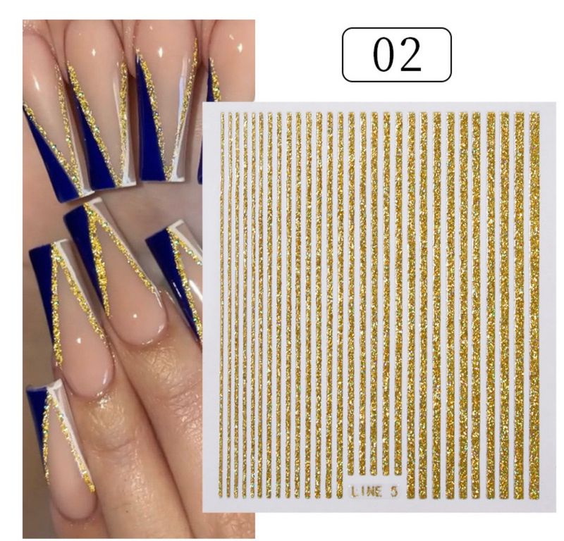 Bande autocollantes or glitters