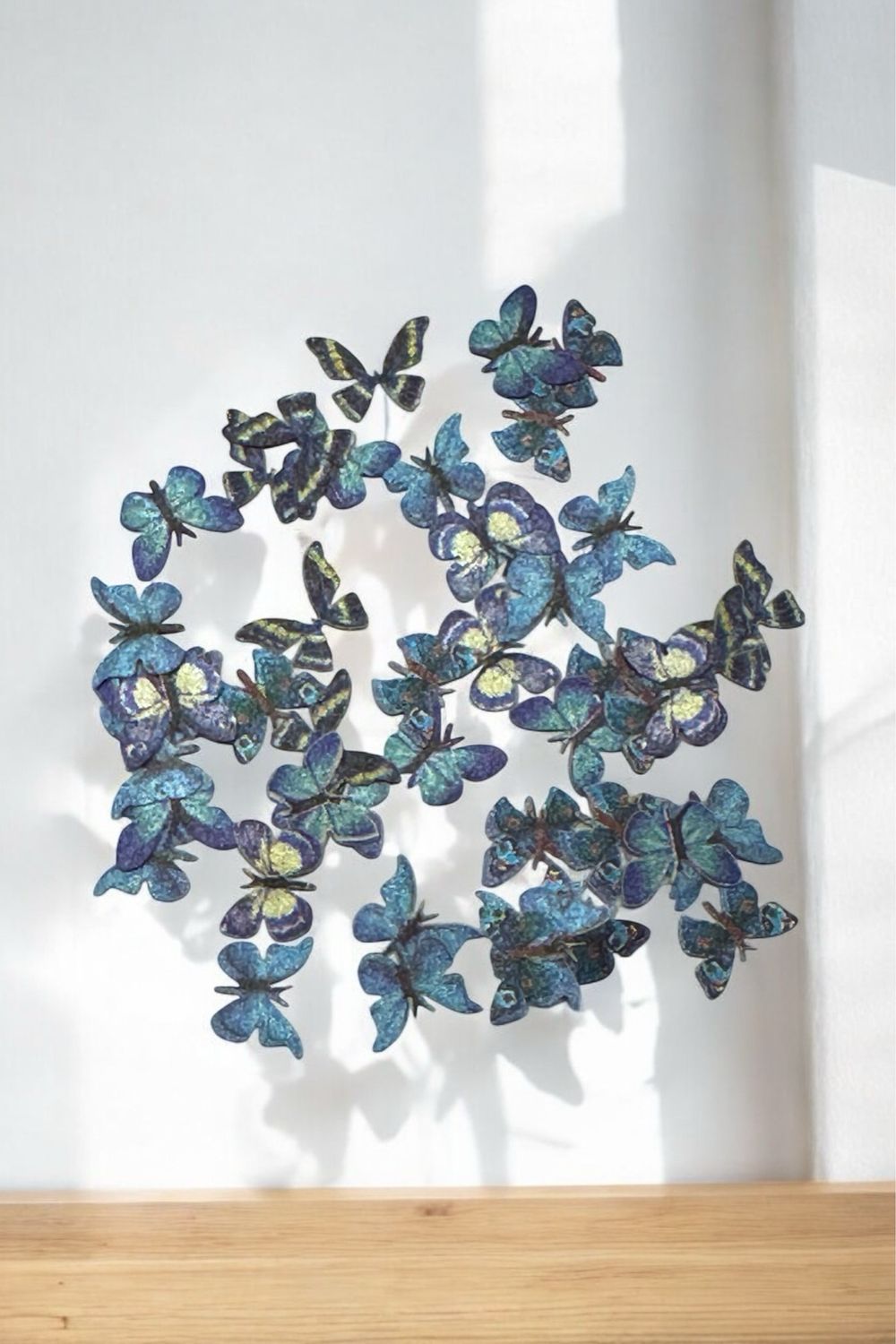 Papillon cartonné bleu #12