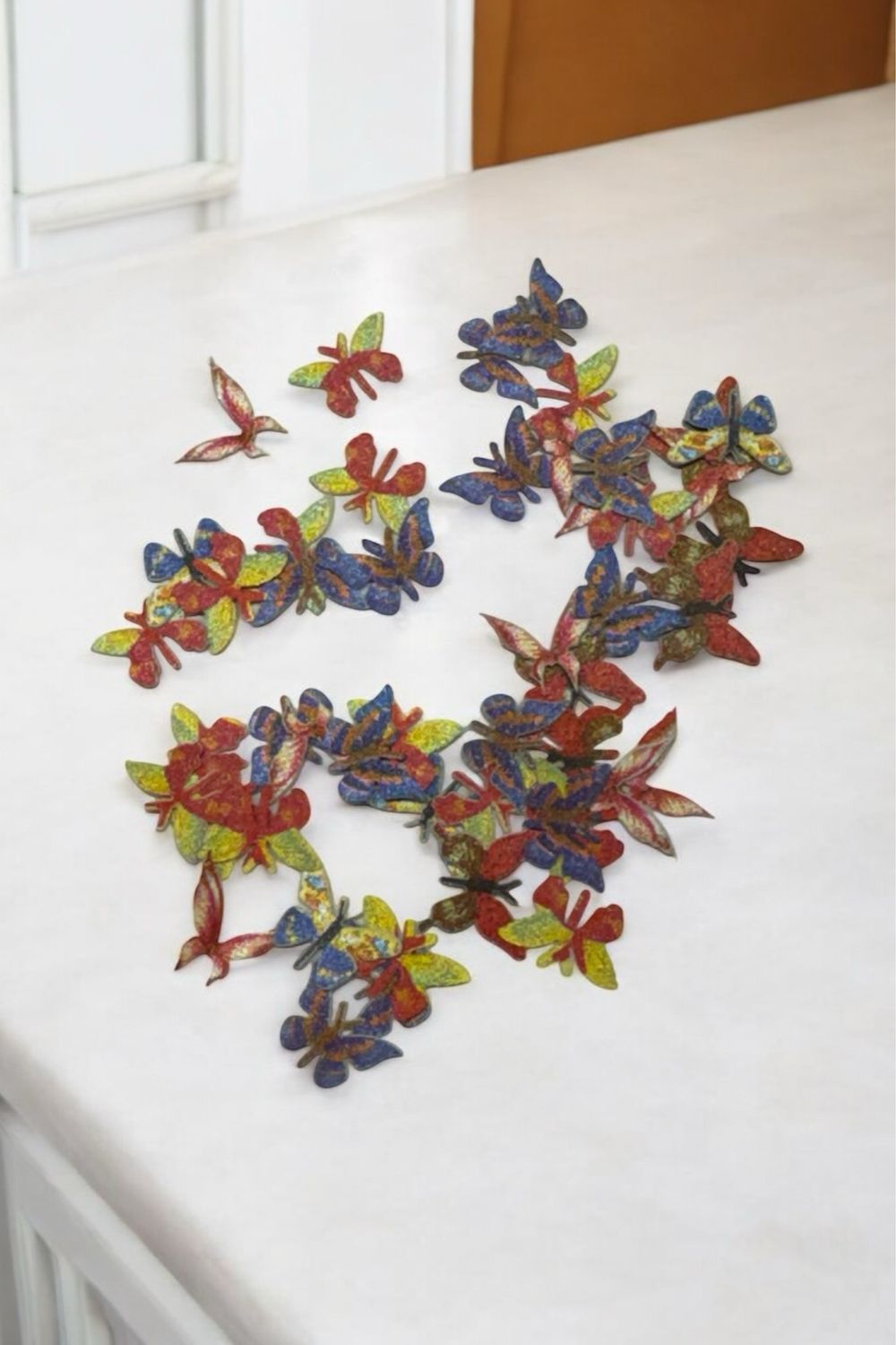 Papillon cartonnée,multicolore #11