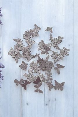 Papillon cartonnée,mauve #9