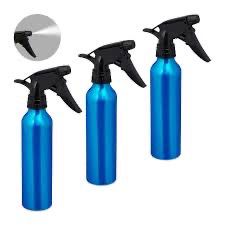 Bouteilles spray bleu métallique
