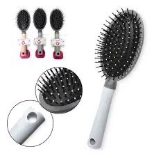 Brosse ovale gris