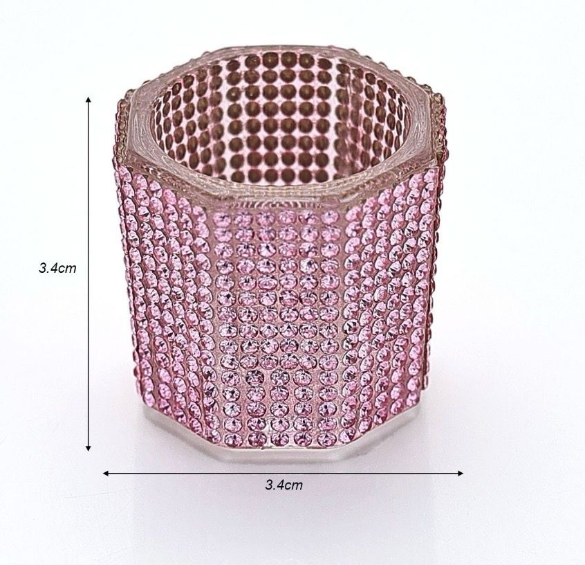 Contenant Strass rose