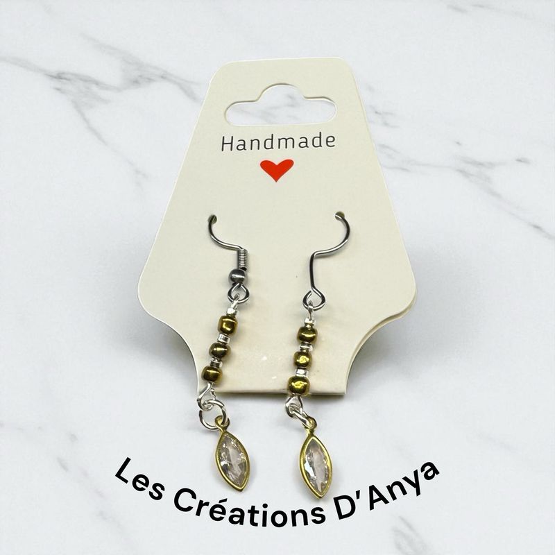 Boucles d’oreille dorée