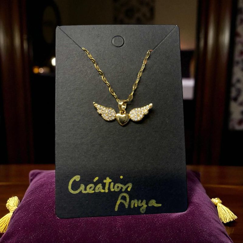 Collier ailes cœur