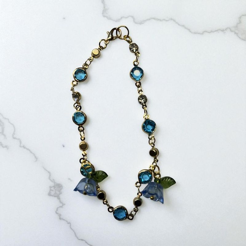 Bracelet papillon bleu