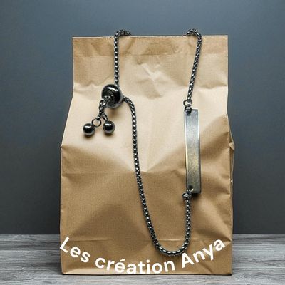 Bracelet identification argent