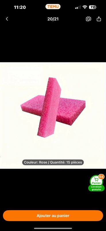 Bloc exfoliant rose