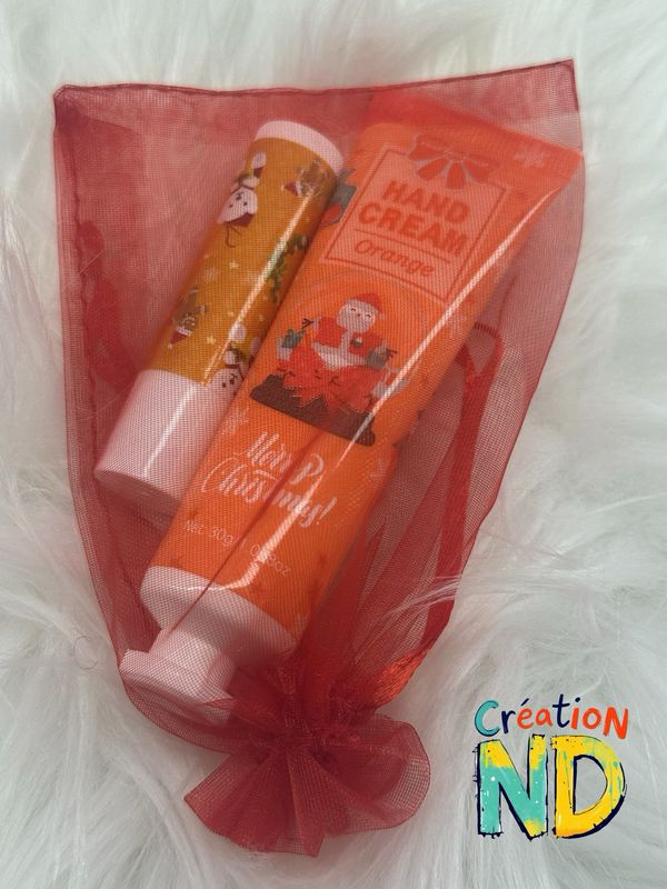 Crème à mains et baume à lèvres ORANGE