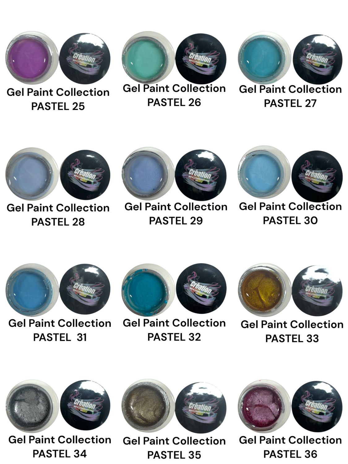 Collection complet 36 couleurs