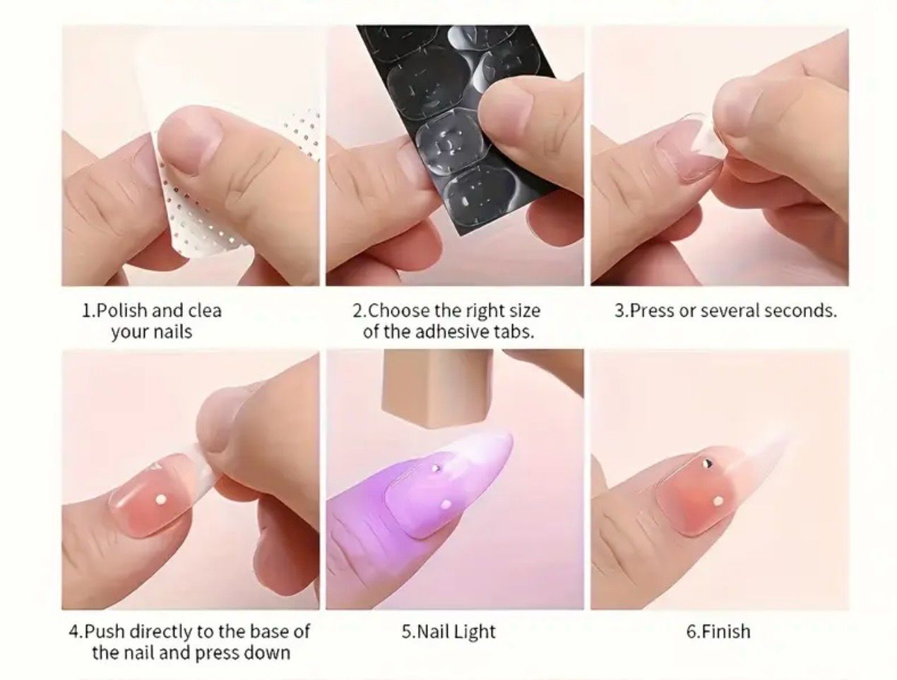 Autocollant UV pour Press on Nail