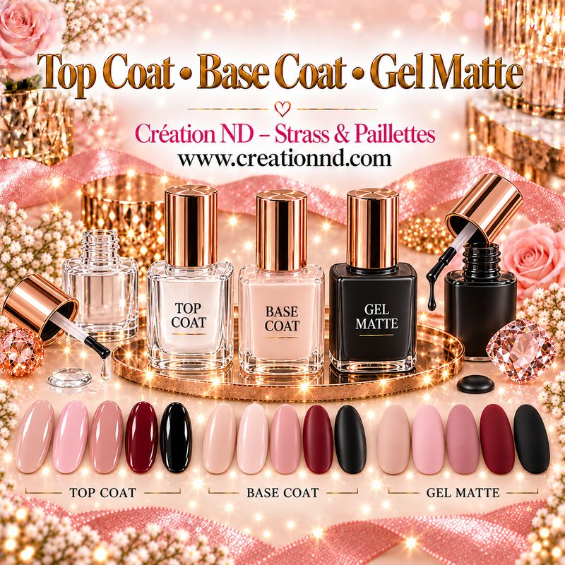 Gel / top coat / matte / base tape
