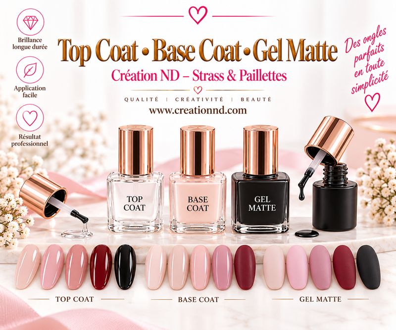 Gel / top coat / matte / base tape