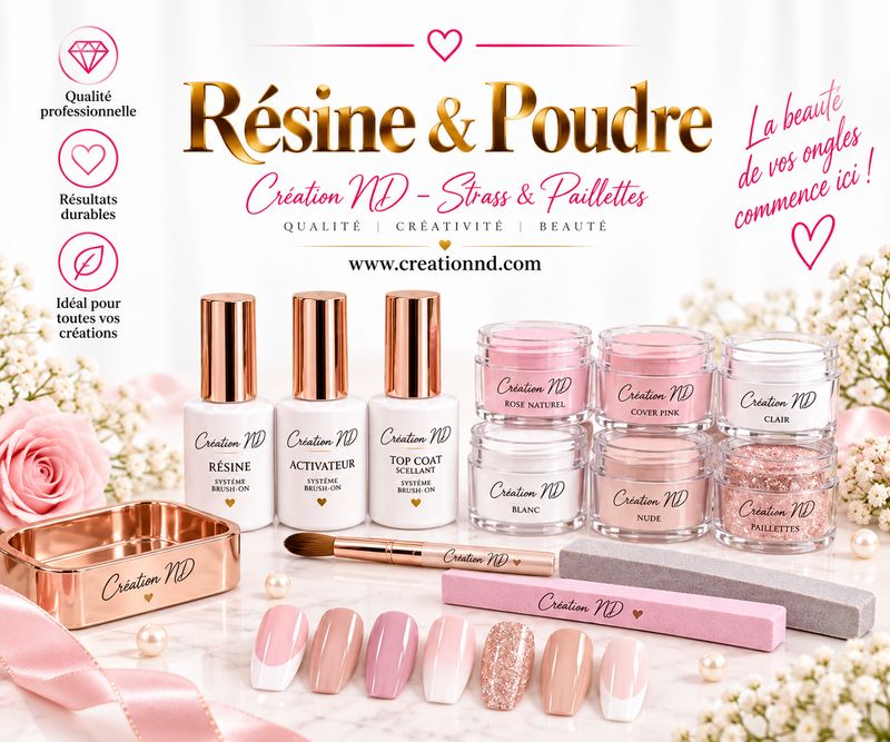 Résine et poudre