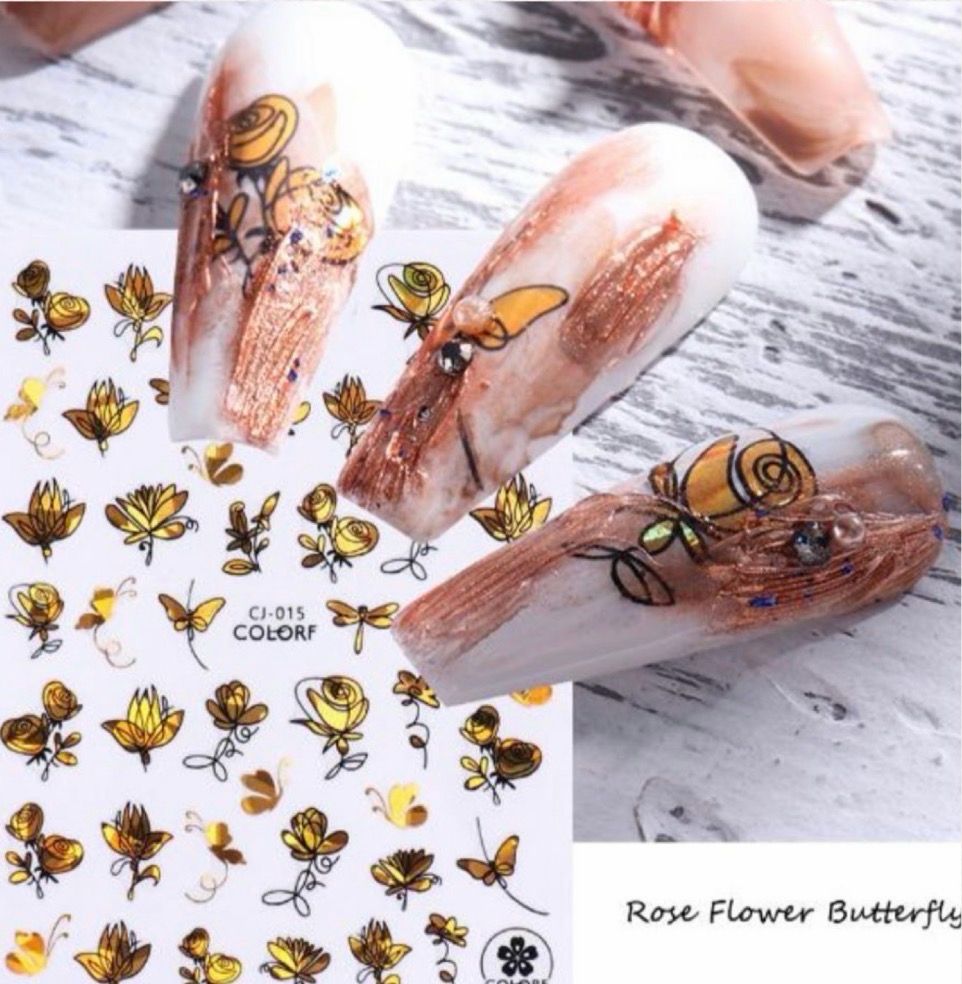 Sticker Fleur holographique
