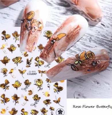 Sticker Fleur holographique