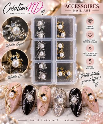 Bijoux araignées 3D Halloween