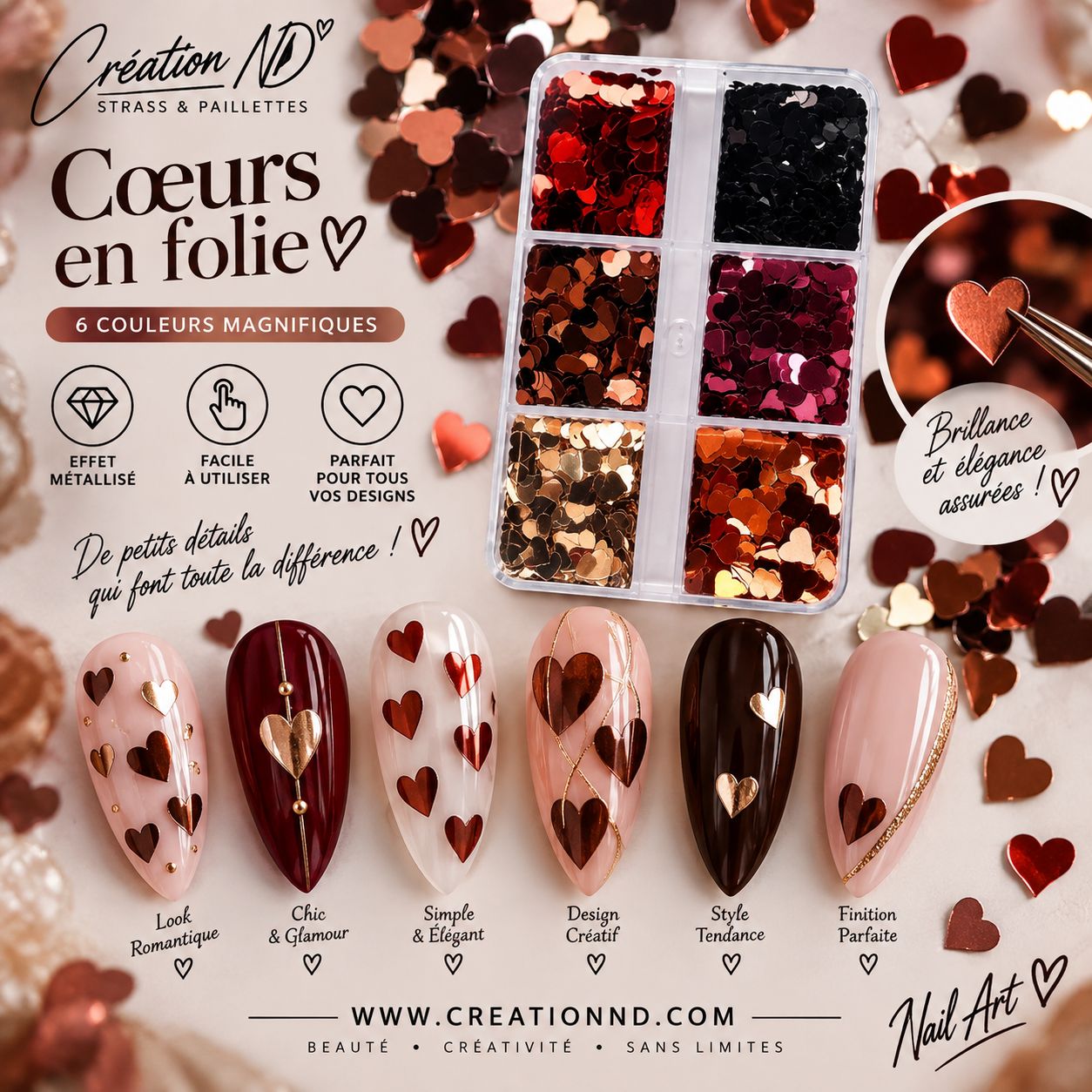 Incrustation flake cœur