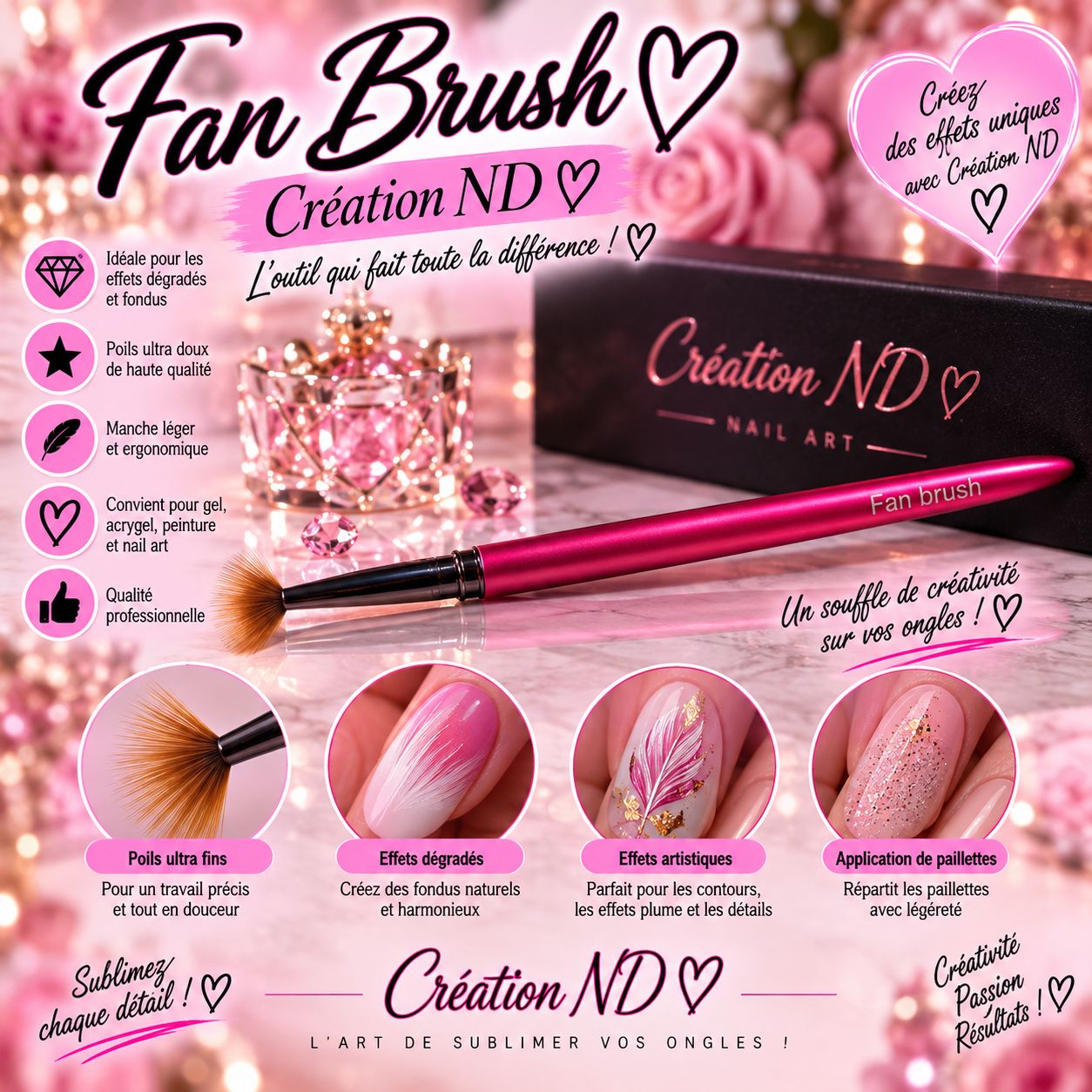 Fan brush