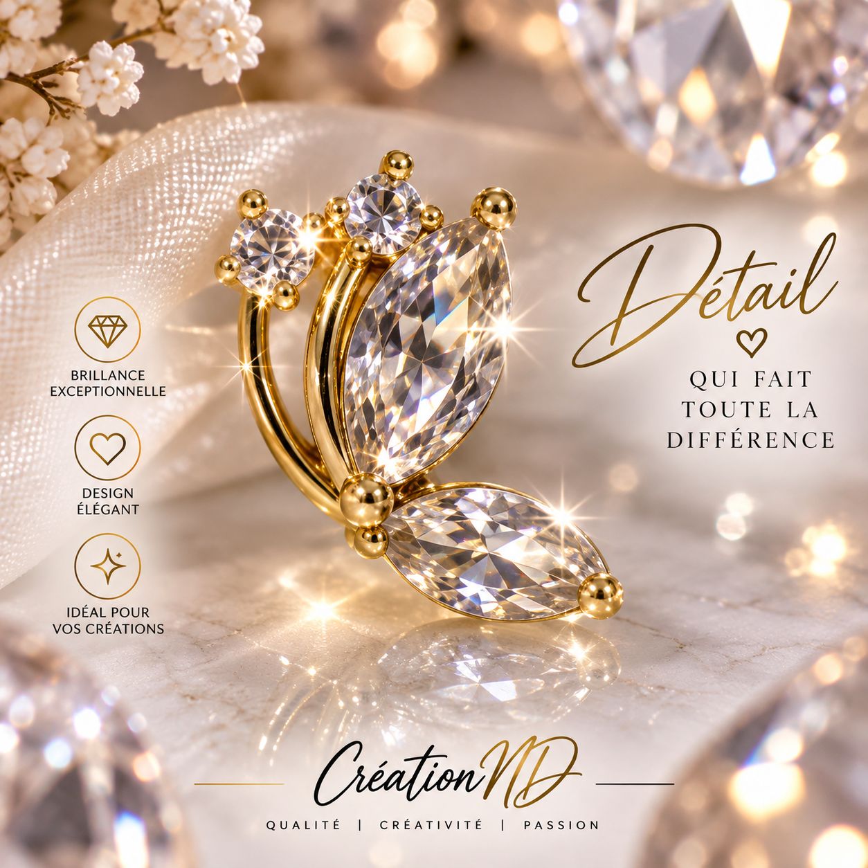Bijoux papillons de luxe