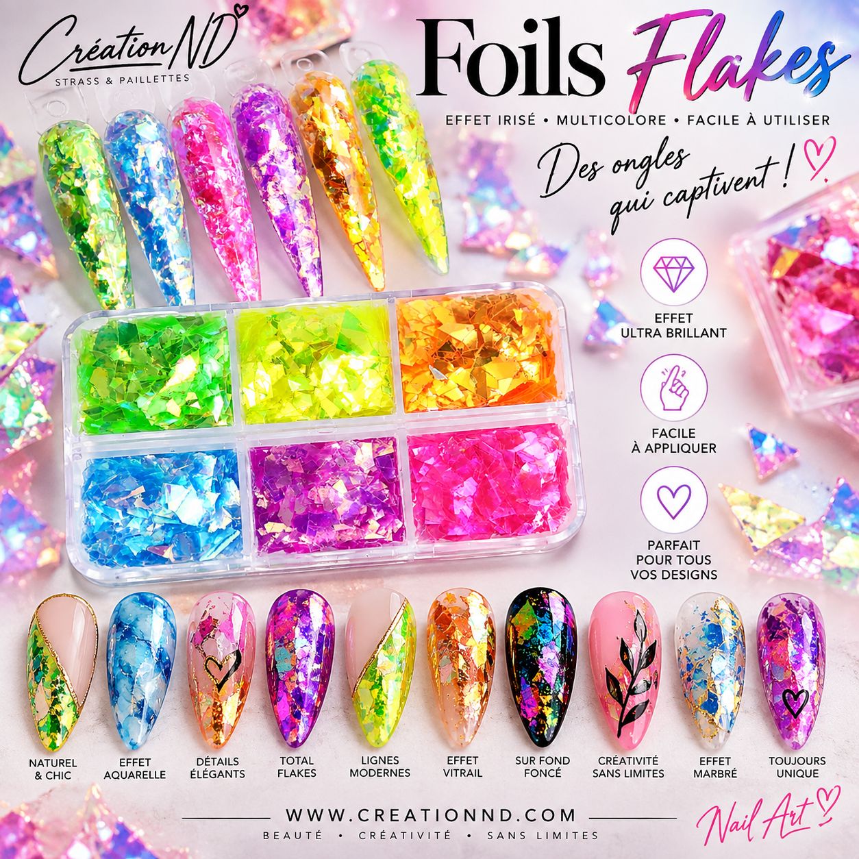 Foil flake