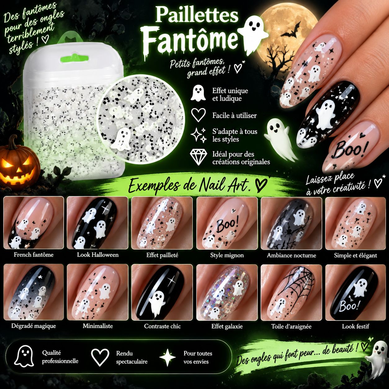 Fimo fantôme Halloween 