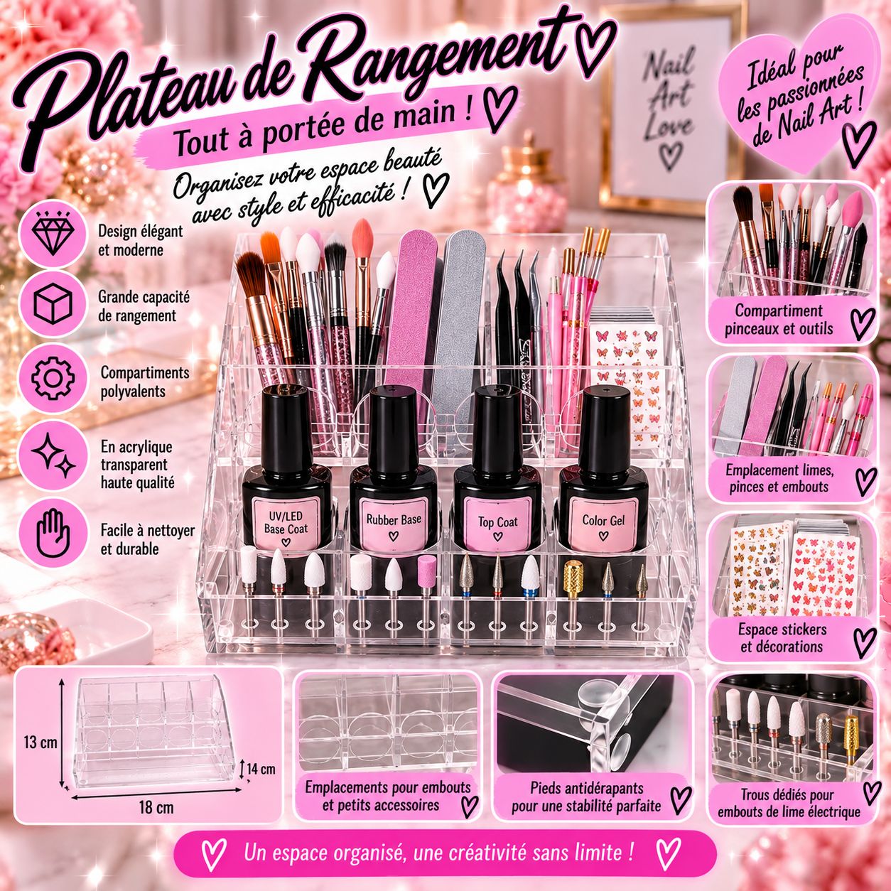 Plateau de rangement