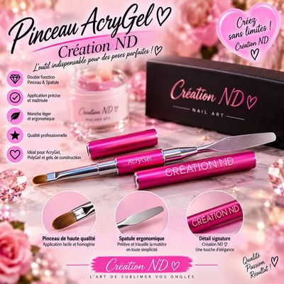 Pinceau avec palette pour AcryGel