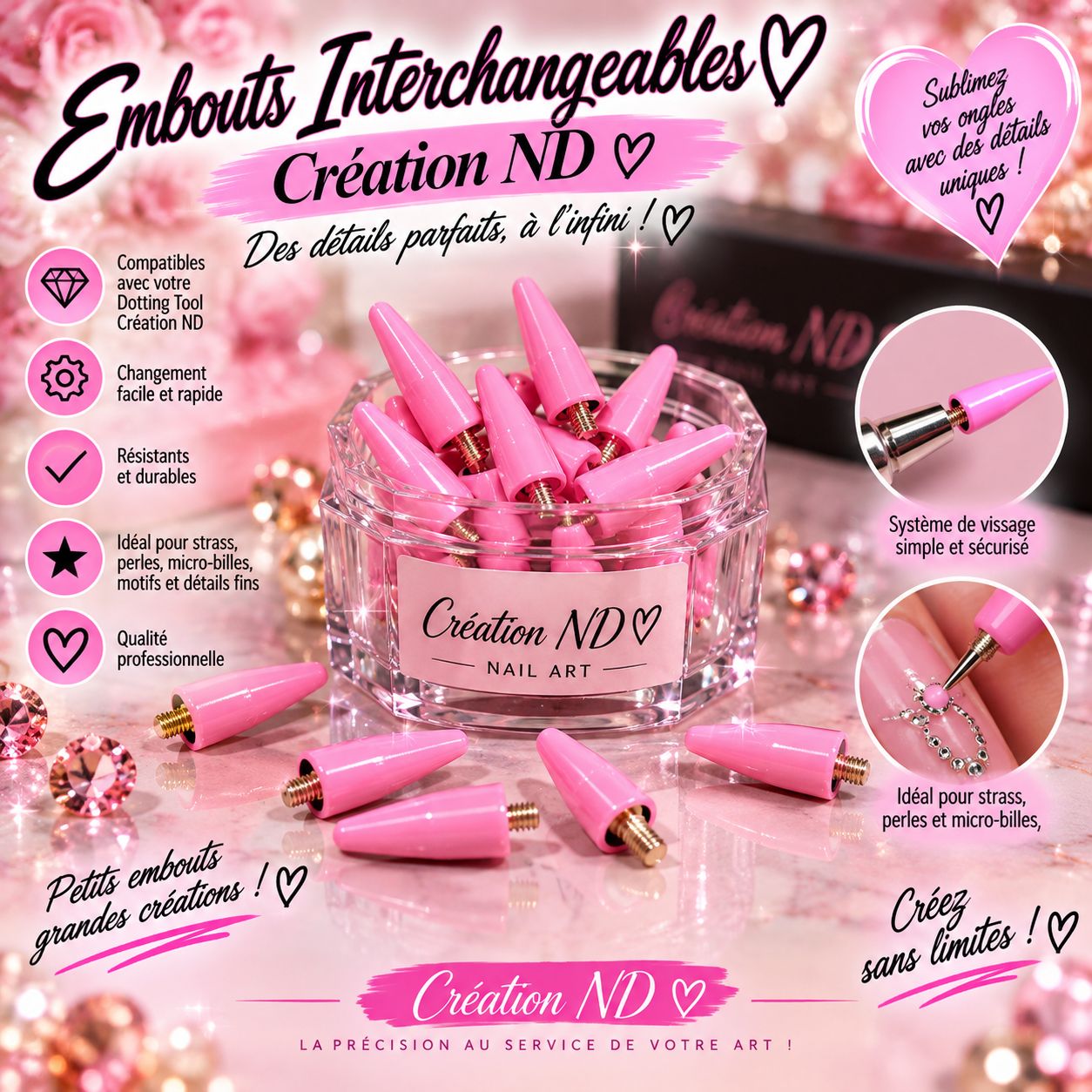 Embout de silicone pqt de 2