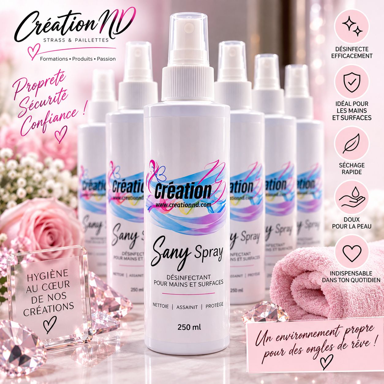 Sany-Spray pour mains et surface
