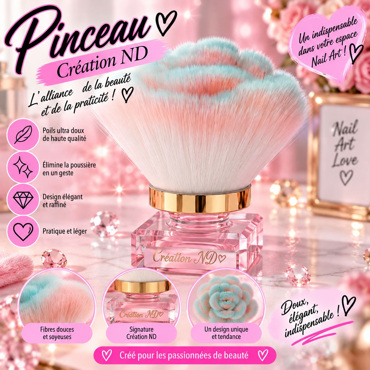Pinceau à nettoyage ( époussette)