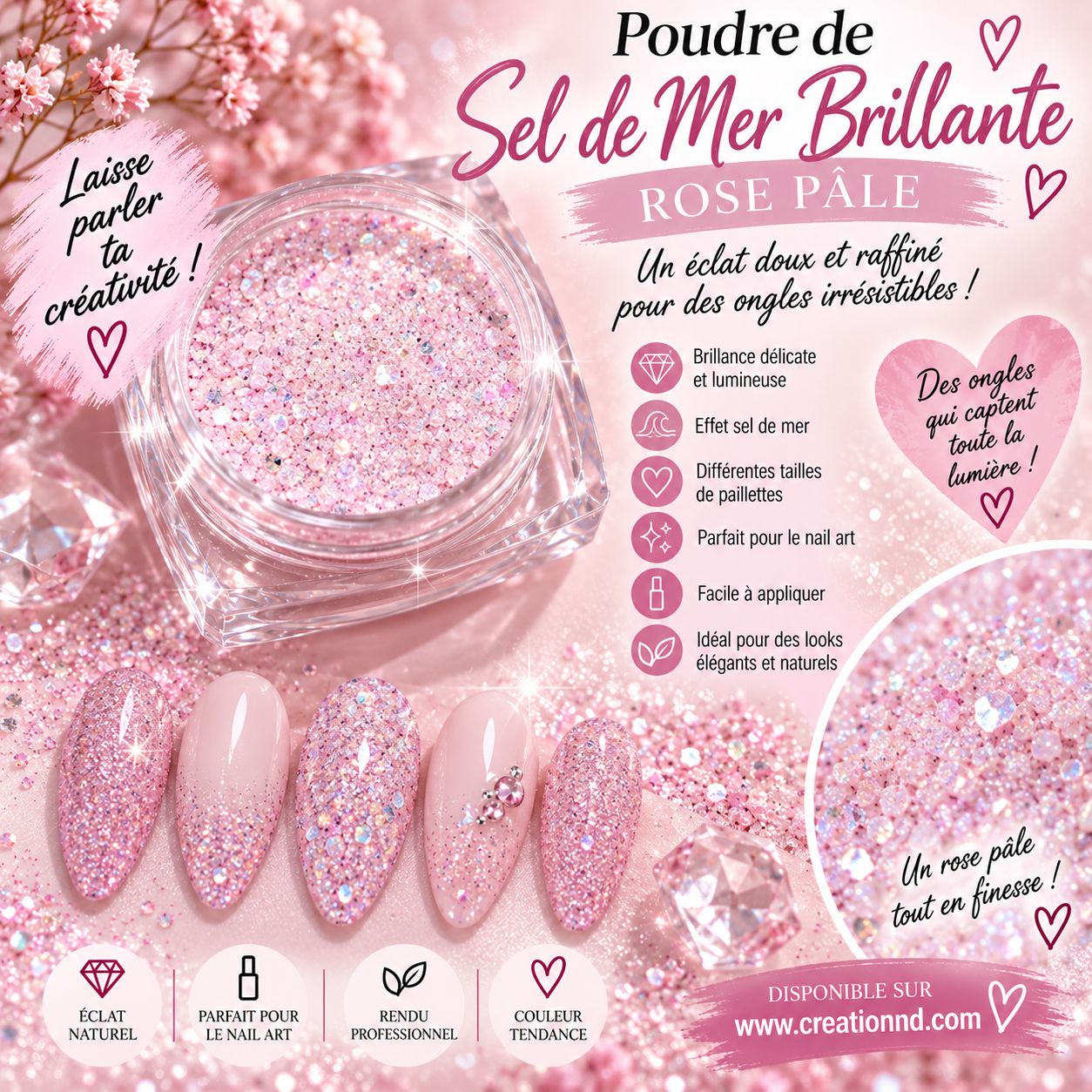 Poudre de Sel de Mer Brillante