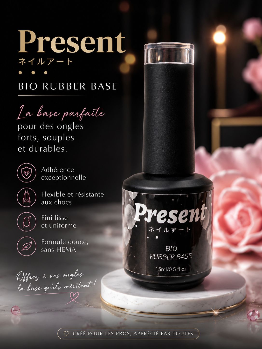 Clear rubberbase